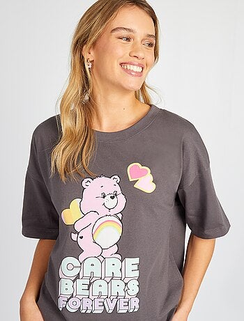 Camisa de dormir em malha jersey 'Ursinhos Carinhosos'