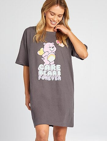 Camisa de dormir em malha jersey 'Ursinhos Carinhosos'