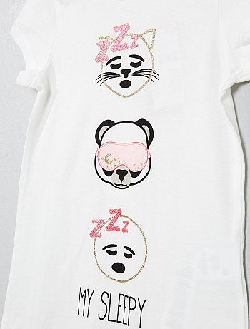 Camisa de dormir 'Emoji' - Kiabi