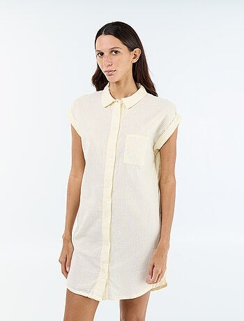 Camisa de dormir estampada de algodão