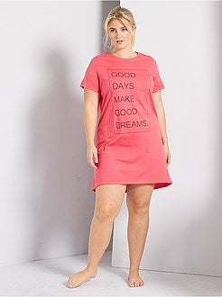 Camisa de dormir estampada - Kiabi