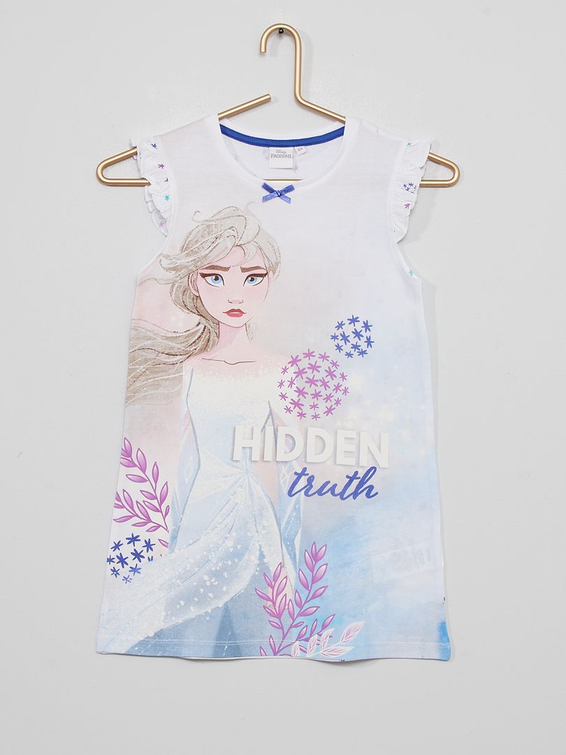 Camisa de dormir 'Frozen' Branco - Kiabi