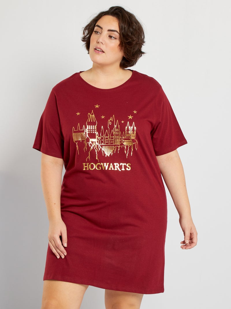 Camisa de dormir 'Harry Potter' Bordô - Kiabi