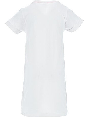 Camisa de dormir hello kitty branco menina | licença oficial