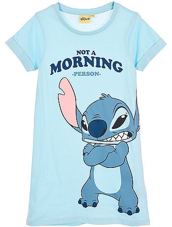 Camisa de dormir lilo & stitch azul menina | licença oficial