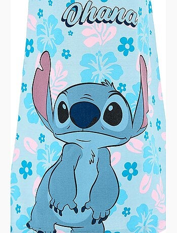 Camisa de dormir lilo & stitch azul menina | licença oficial