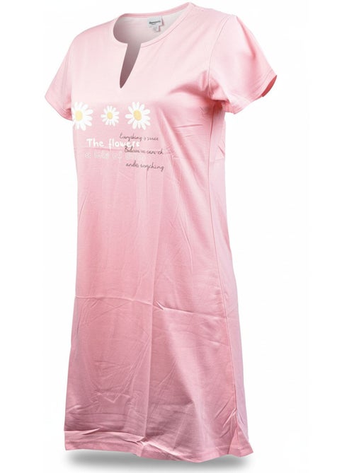 Camisa de Dormir Mulher Microfibra Manga Curta OZABI - Kiabi Camisa de Dormir Mulher Microfibra Manga Curta OZABI - Kiabi