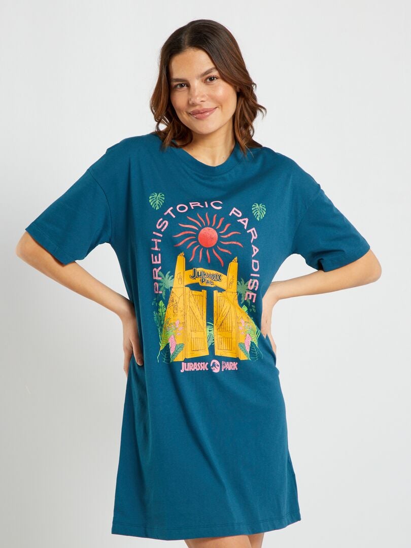 Camisa de dormir 'Mundo Jurássico' AZUL - Kiabi