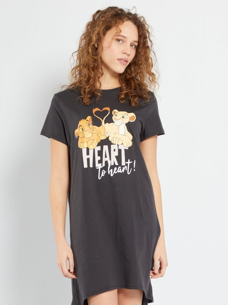Camisa de dormir 'O Rei Leão' CINZA - Kiabi