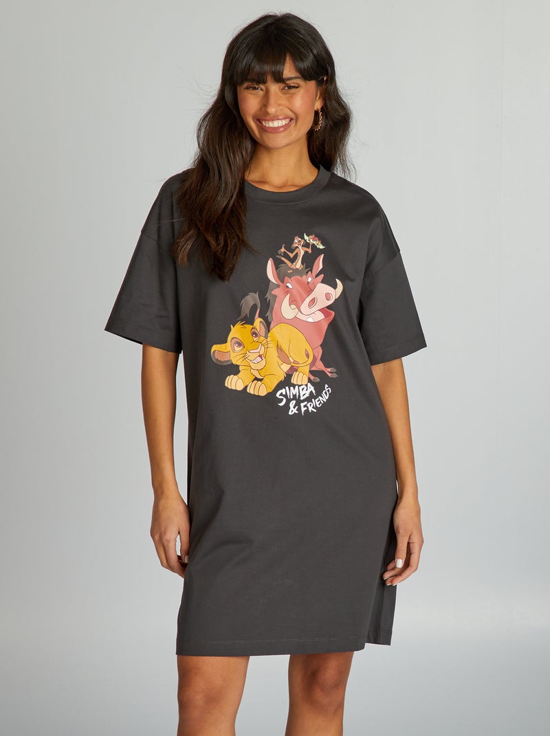Camisa de dormir 'O Rei Leão' 'Disney' CINZA - Kiabi