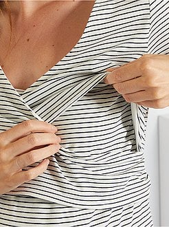 Camisa de dormir pré-mamã de conceção ecológica - Kiabi