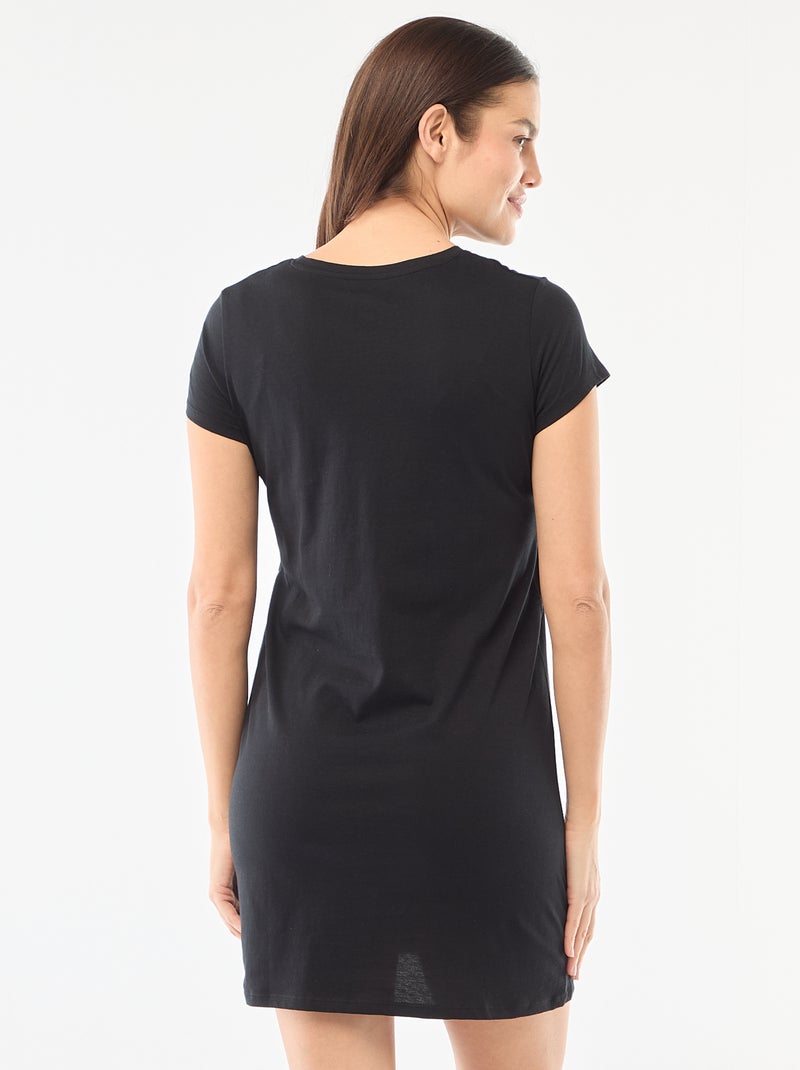 Camisa de dormir Preto - Kiabi