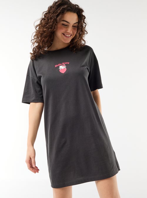 Camisa de dormir tipo t-shirt 'Hello Kitty' - Kiabi