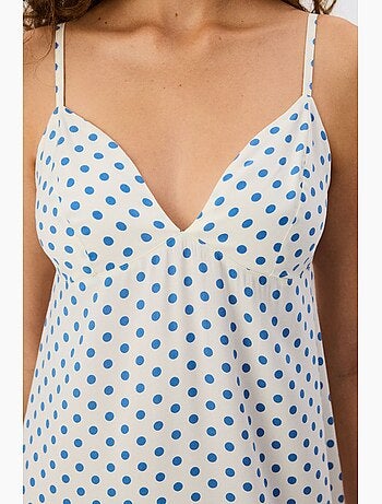 Camisa de dormir vacation com bolinhas penti