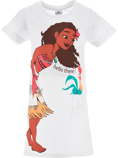 Camisa de dormir vaiana branco menina | licença oficial - Kiabi Camisa de dormir vaiana branco menina | licença oficial - Kiabi