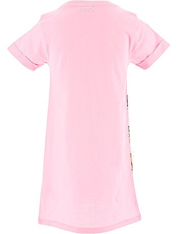 Camisa de dormir vaiana rosa menina | licença oficial