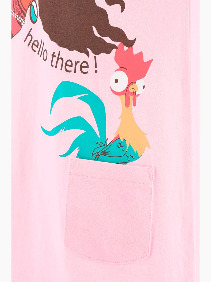 Camisa de dormir vaiana rosa menina | licença oficial Rosa - Kiabi