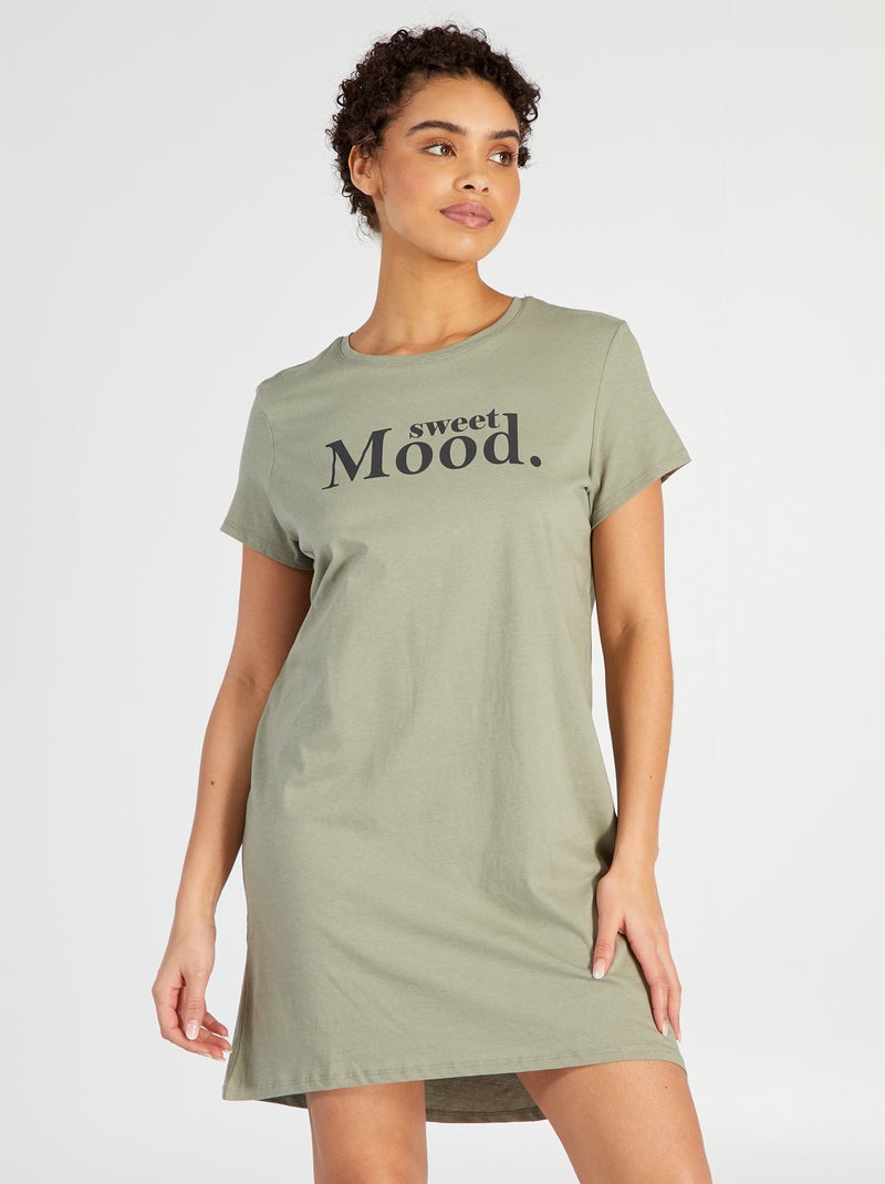 Camisa de dormir VERDE - Kiabi