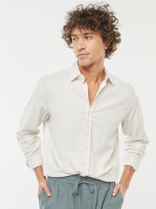 Camisa de fantasia com ajuste confortável de manga comprida - Kiabi