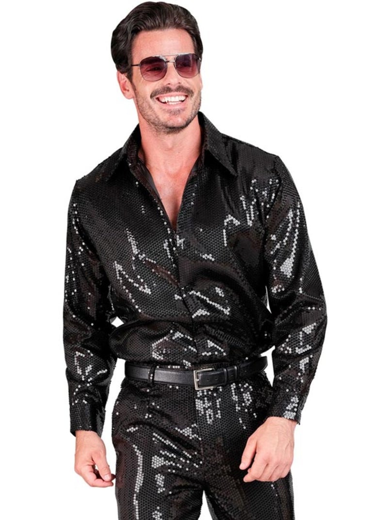 Camisa de fantasia ou da moda com lantejoulas Multicolorido - Kiabi