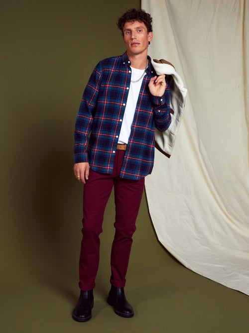 Camisa de flanela aos quadrados - Kiabi