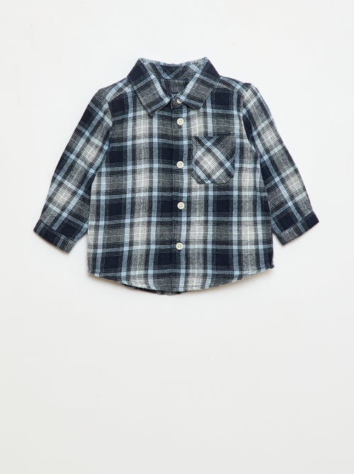 Camisa de flanela aos quadrados - Kiabi