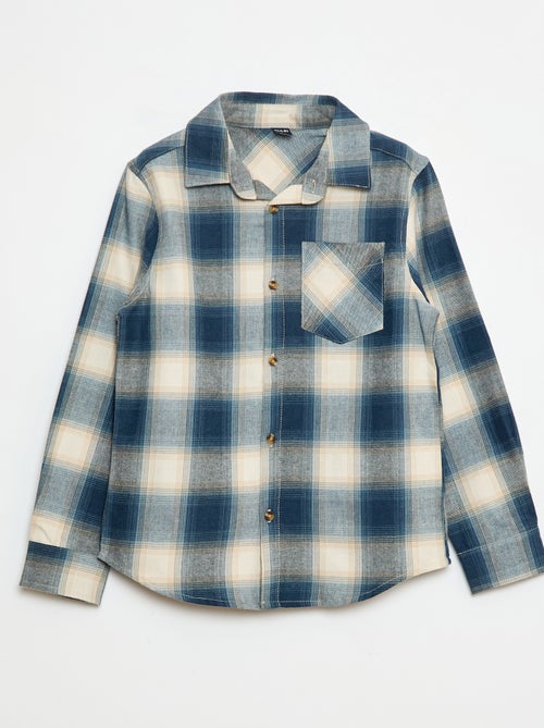 Camisa de flanela aos quadrados - Kiabi