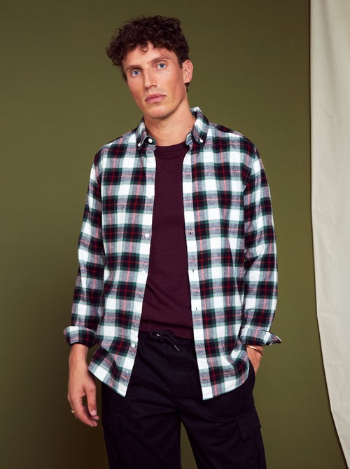 Camisa de flanela aos quadrados - Kiabi