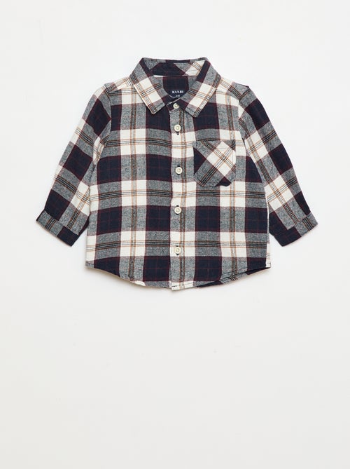 Camisa de flanela aos quadrados - Kiabi