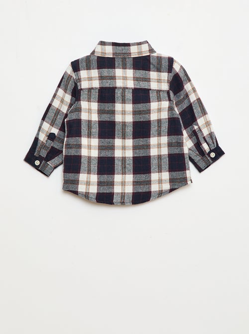 Camisa de flanela aos quadrados - Kiabi