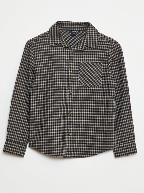 Camisa de flanela aos quadrados - Kiabi