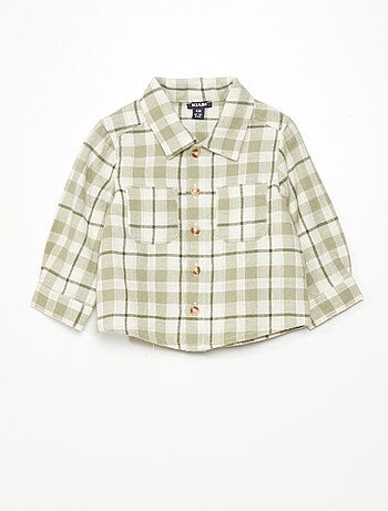 Camisa de flanela aos quadrados - Kiabi