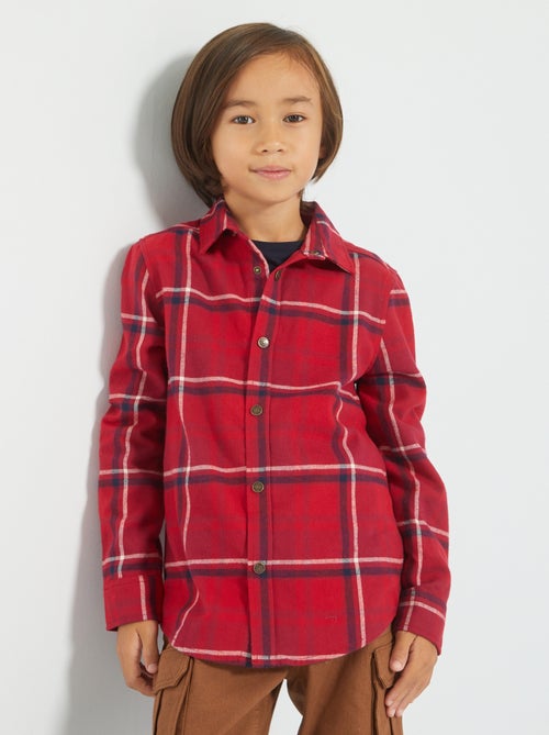 Camisa de flanela aos quadrados - Kiabi