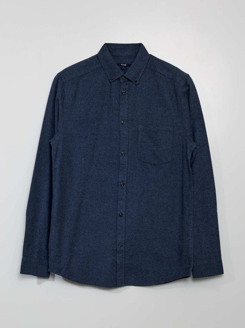 Camisa de flanela AZUL - Kiabi
