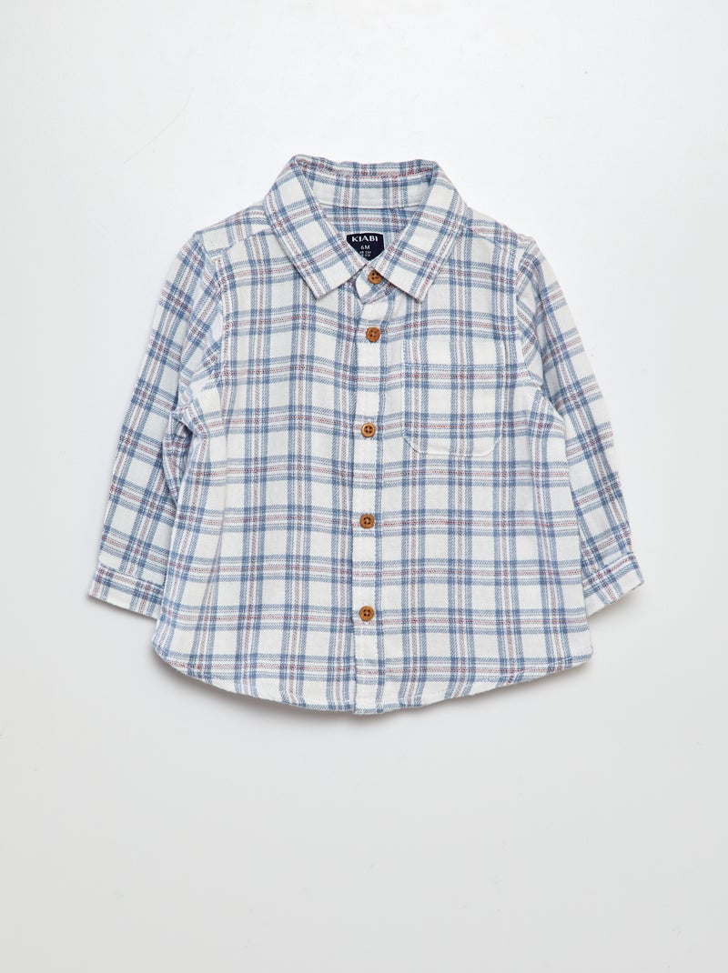 Camisa de flanela BRANCO - Kiabi
