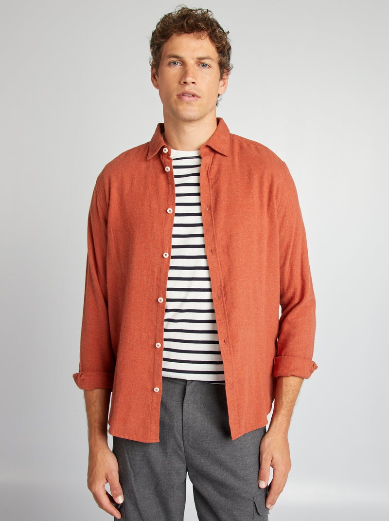 Camisa de flanela CASTANHO - Kiabi