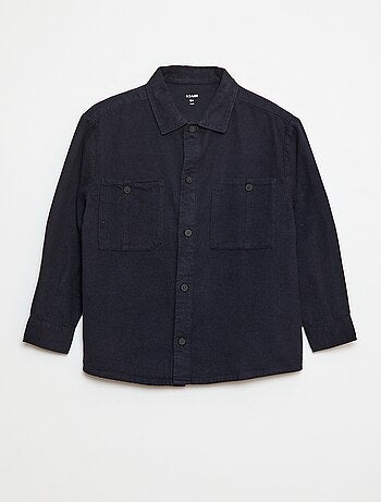 Camisa de flanela com botões
