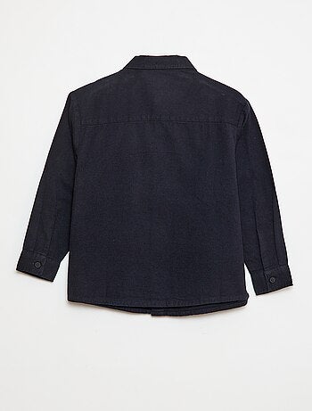 Camisa de flanela com botões