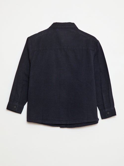 Camisa de flanela com botões - Kiabi