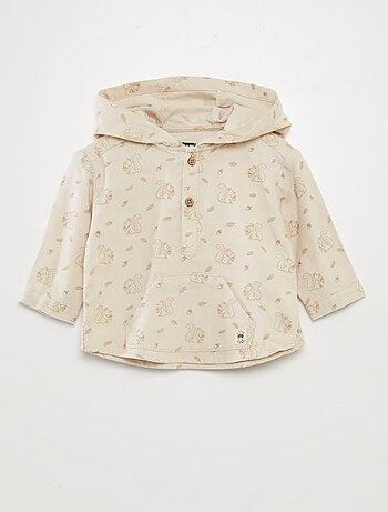 Camisa de flanela com capuz