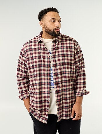 Camisa de flanela estampada