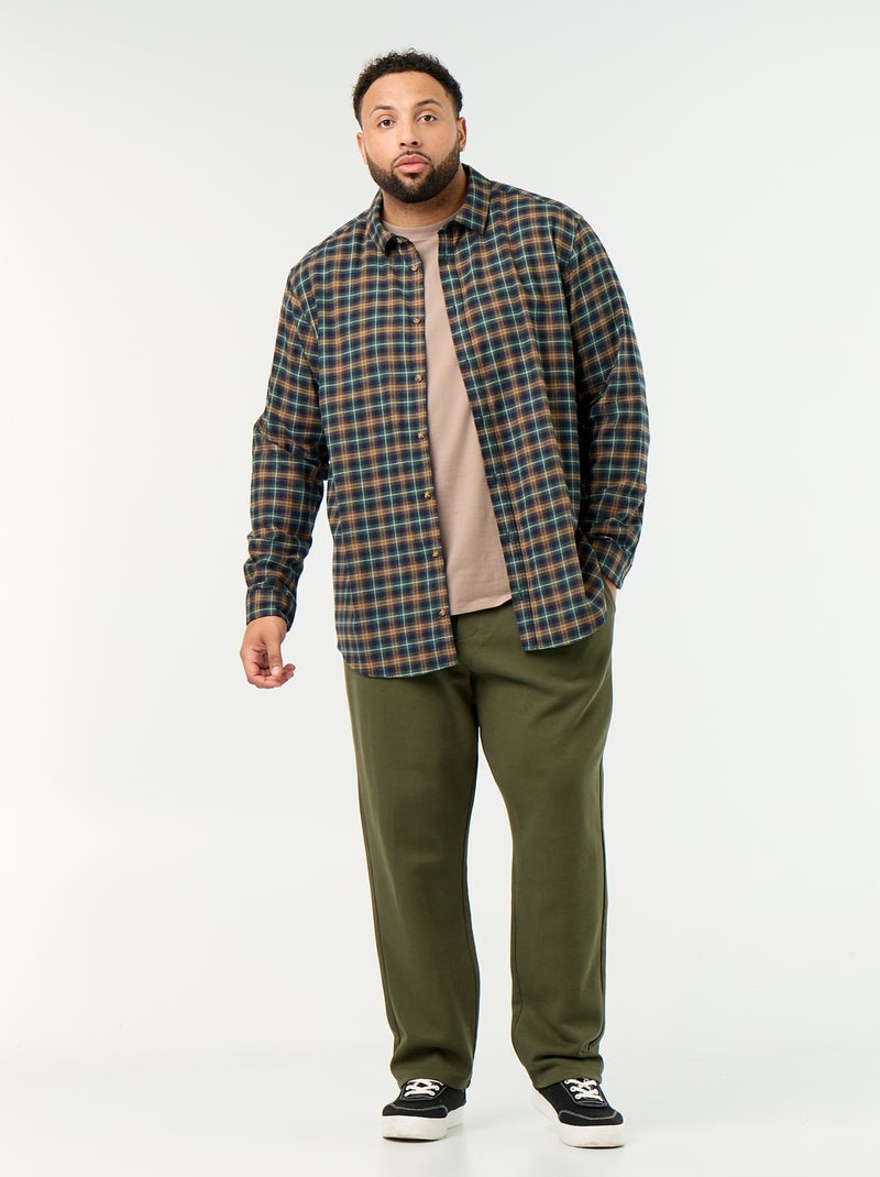 Camisa de flanela estampada Verde - Kiabi