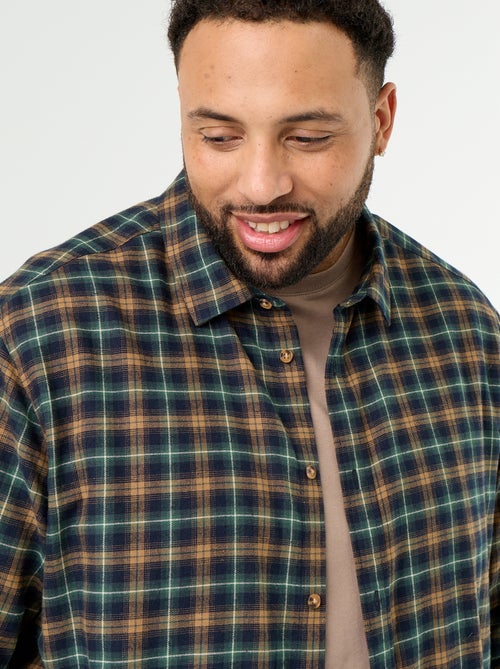 Camisa de flanela estampada - Kiabi Camisa de flanela estampada - Kiabi