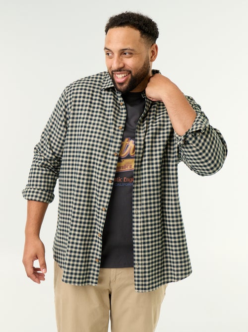 Camisa de flanela estampada - Kiabi Camisa de flanela estampada - Kiabi