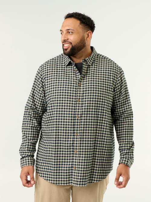 Camisa de flanela estampada - Kiabi Camisa de flanela estampada - Kiabi