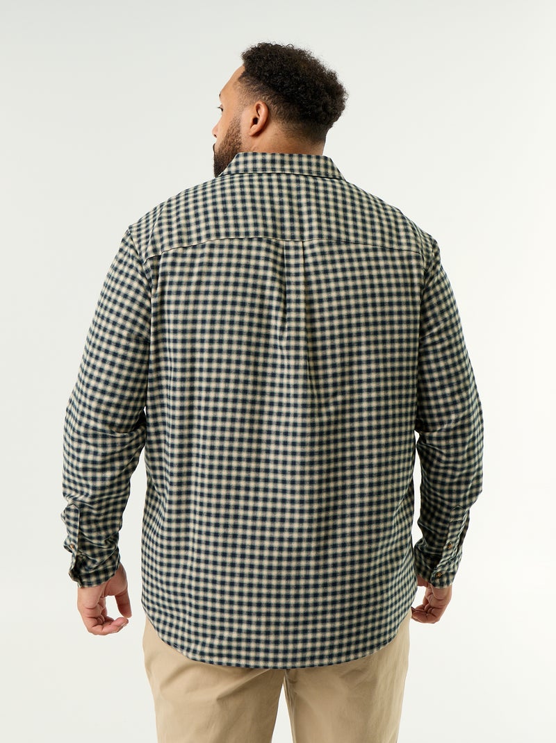 Camisa de flanela estampada Verde - Kiabi