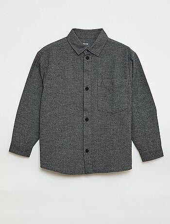 Camisa de flanela lisa