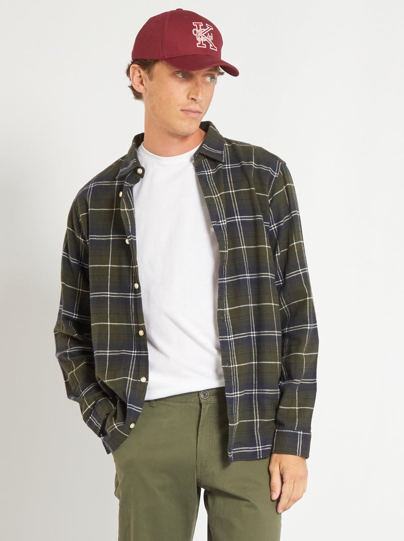 Camisa de flanela 'Produkt' Cinza - Kiabi