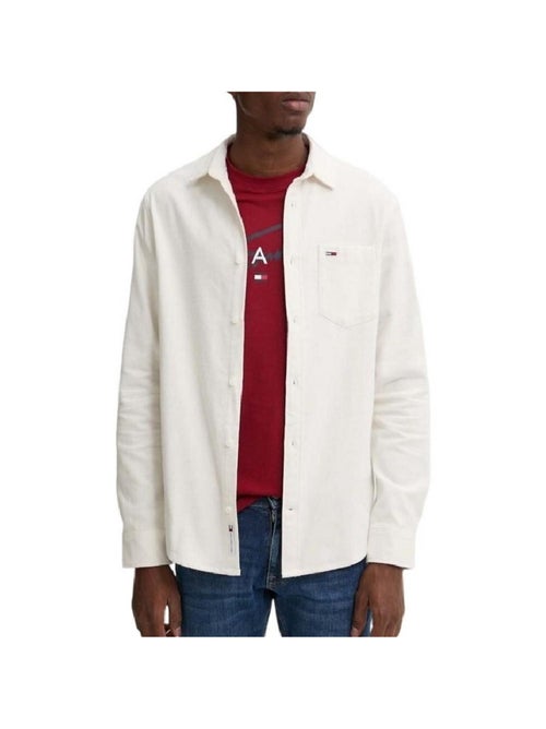 Camisa de Flanela Regular Ecru para Homem Tommy Hilfiger - Kiabi Camisa de Flanela Regular Ecru para Homem Tommy Hilfiger - Kiabi