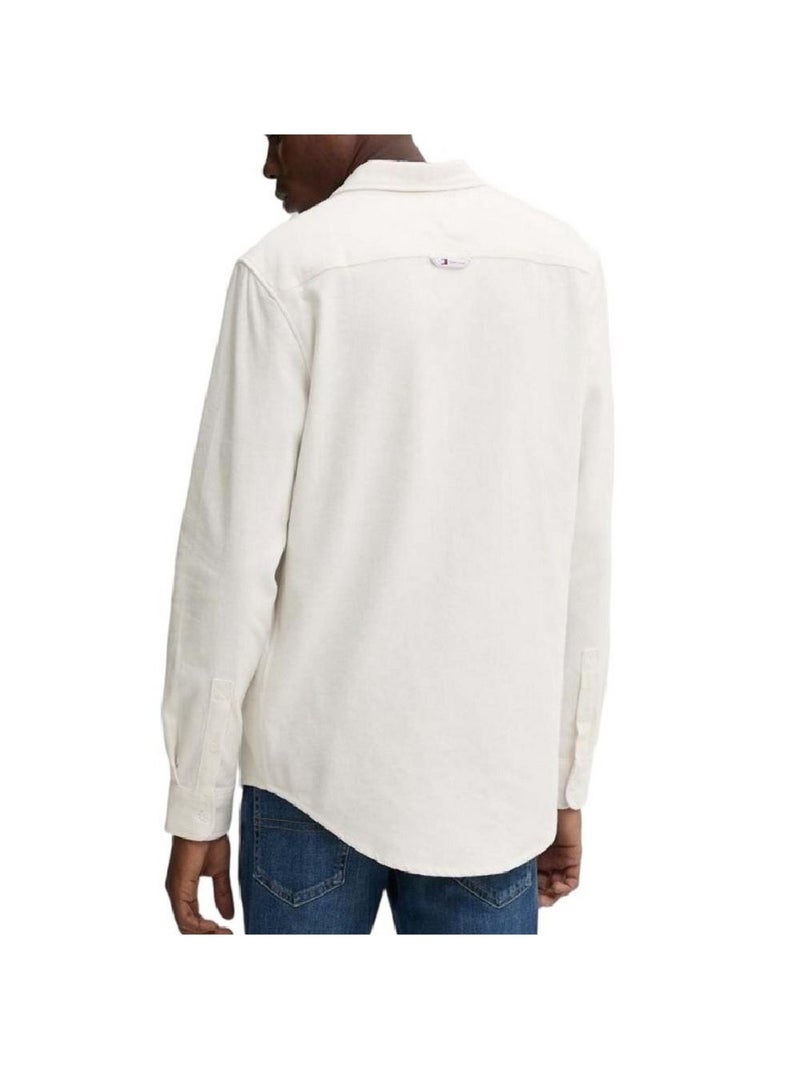 Camisa de Flanela Regular Ecru para Homem Tommy Hilfiger Ecru - Kiabi